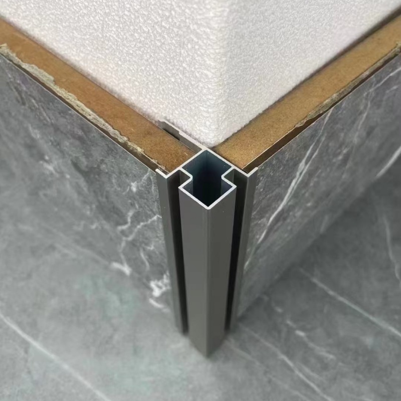 Metal Shower Profile F Shape Tile Strip Width Drywall Plaster Industrial of Bathroom Aluminum Window Frame Profiles Types Trim