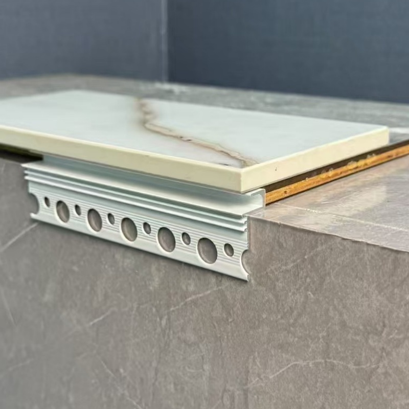 Aluminum Skirting Board 80mm Brush Silver Customized