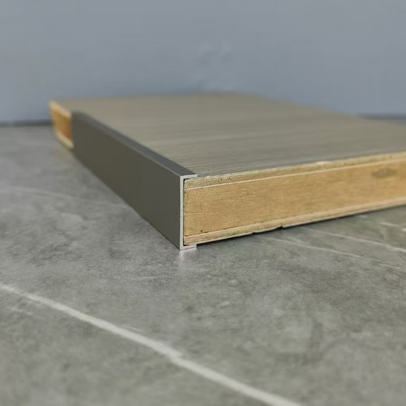 Stock Clearance Discounts Metal Aluminum Floor Edge Wide Transition Strip Gold Tile to Carpet Joiner Trim