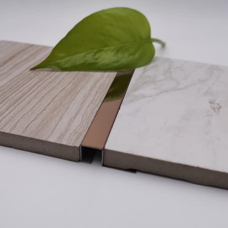 Square Shape Stair Nosing Free Sample Customized Aluminum Profile Metal Floor Tile Edge Trim for Steps