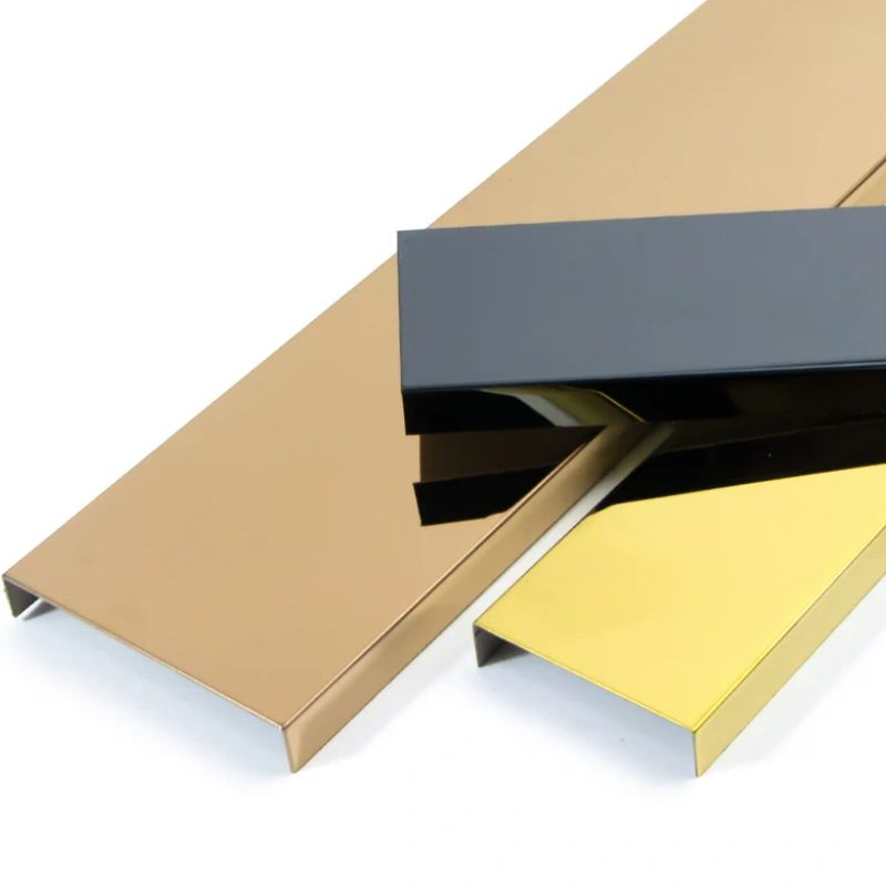 Factory PVC and Aluminum Wall Decorative Strip Metal Modern Style Quarter Coving Corners Internal Trim