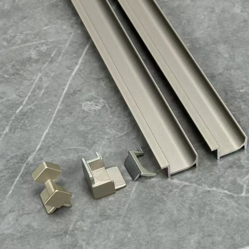 Aluminium Baseboard Profile 60mm Wall Protector Metal Skirting Board