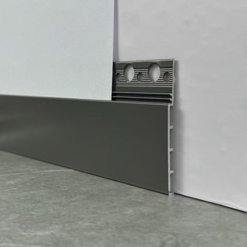 Metal Brushed Aluminum Baseboards for Kitchen Cabinets