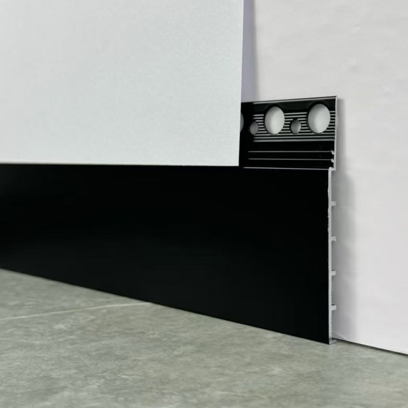 Wall Baseboard for Mobile Home Waterproof Profile Tile Torus Kitchen Ogee Panel Sold Around The World More Models Aluminium Grey Skirting Board
