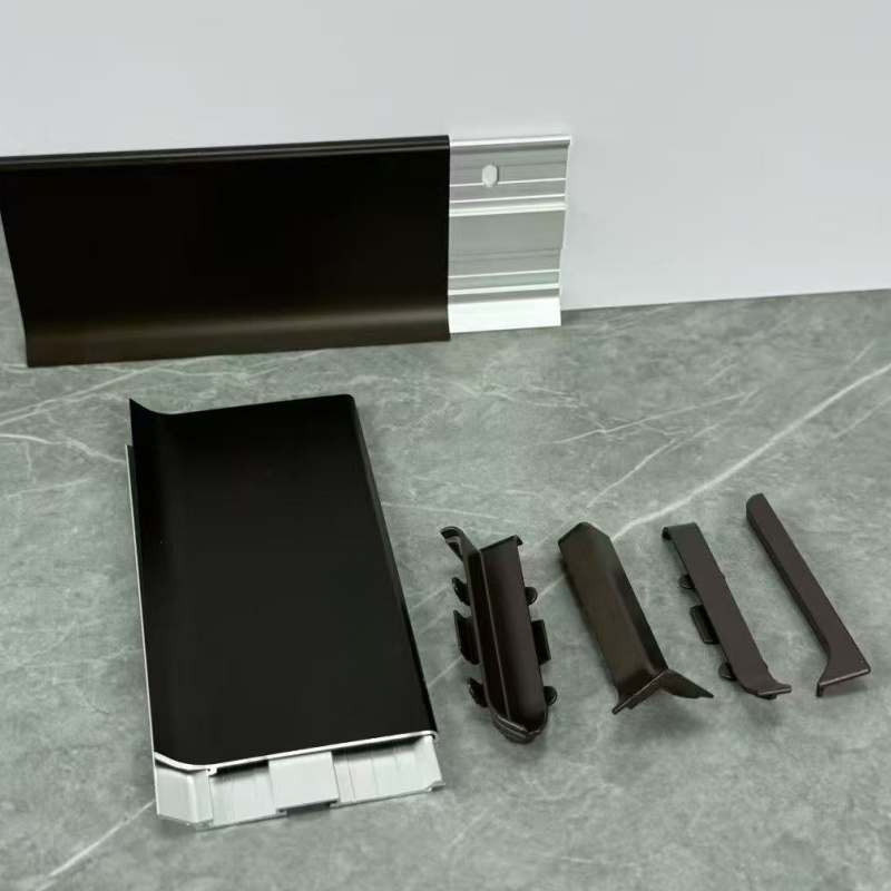 Metal Brushed Aluminum Baseboards for Kitchen Cabinets