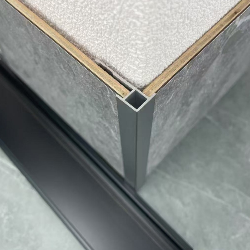 Metal Shower Profile F Shape Tile Strip Width Drywall Plaster Industrial of Bathroom Aluminum Window Frame Profiles Types Trim