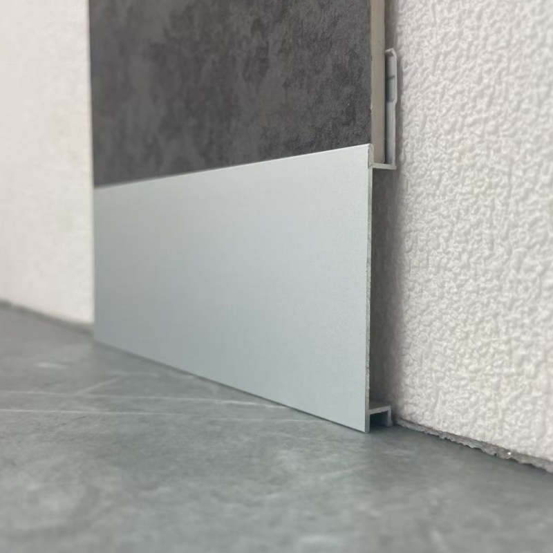 High Quality Profile Light Alloy Baseboard Decorative Wall Flooring LED Skirting Board Items Aluminum Metal Floor Accessories Molding Trim