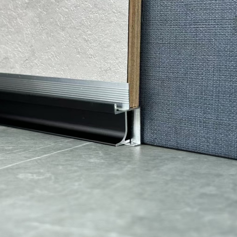Metal Brushed Aluminum Baseboards for Kitchen Cabinets