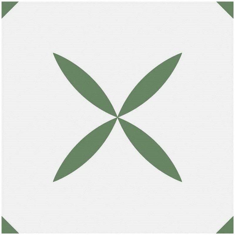 Decorative 300x300 Flower Pattern Tile Hand Painted Tile